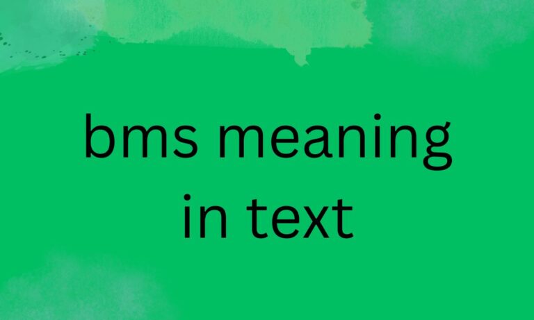 bms meaning in text