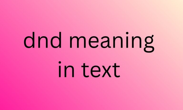 dnd meaning in text