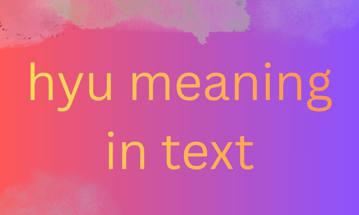 hyu meaning in text