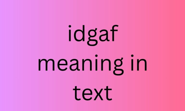 idgaf meaning in text