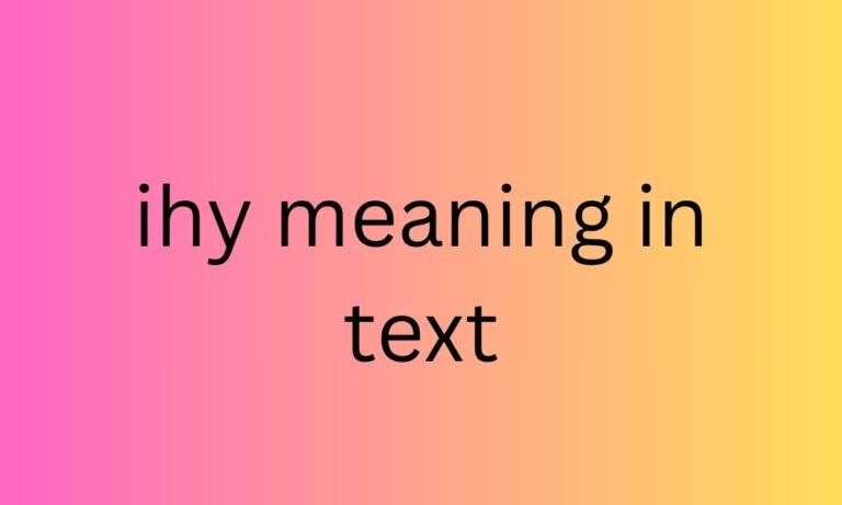 ihy meaning in text
