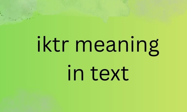 iktr meaning in text