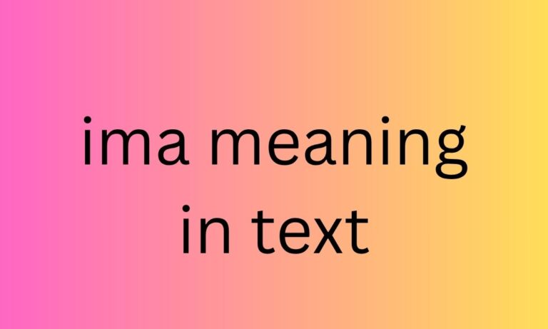 ima meaning in text