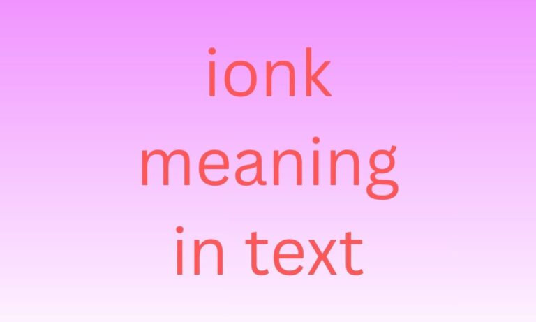 ionk meaning in text