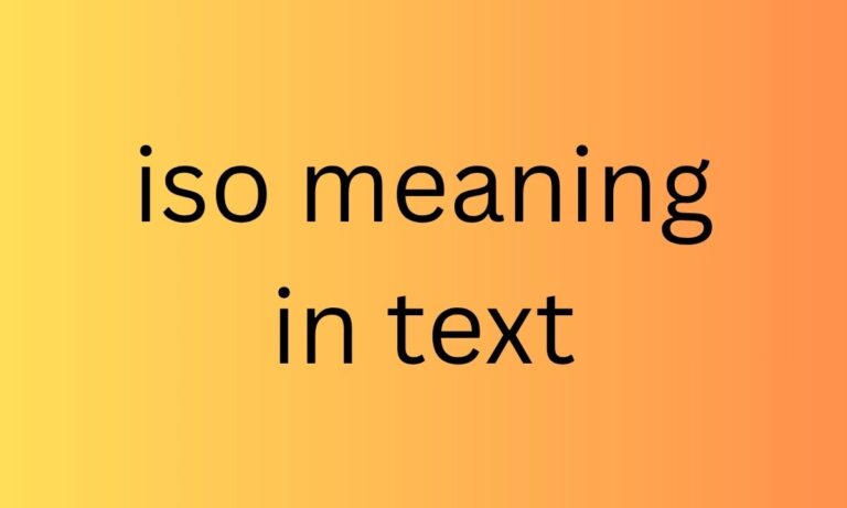 iso meaning in text
