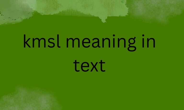 kmsl meaning in text
