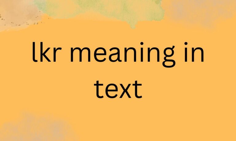 lkr meaning in text