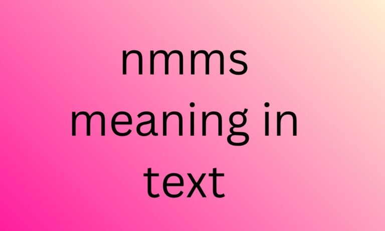 nmms meaning in text