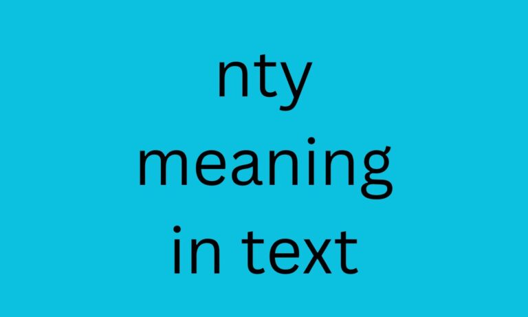 nty meaning in text