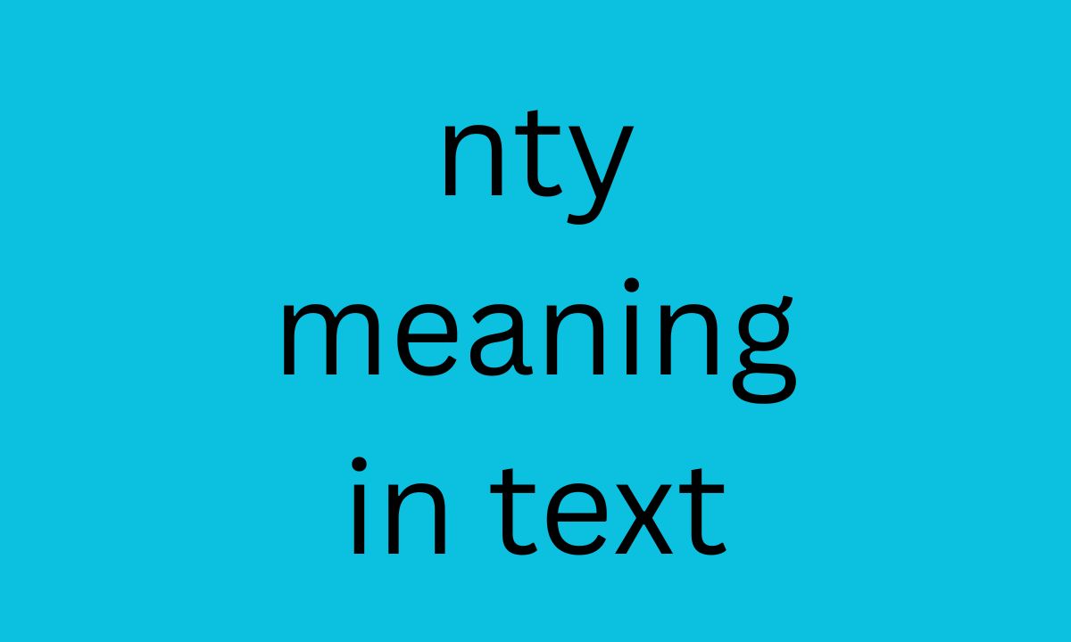 nty meaning in text