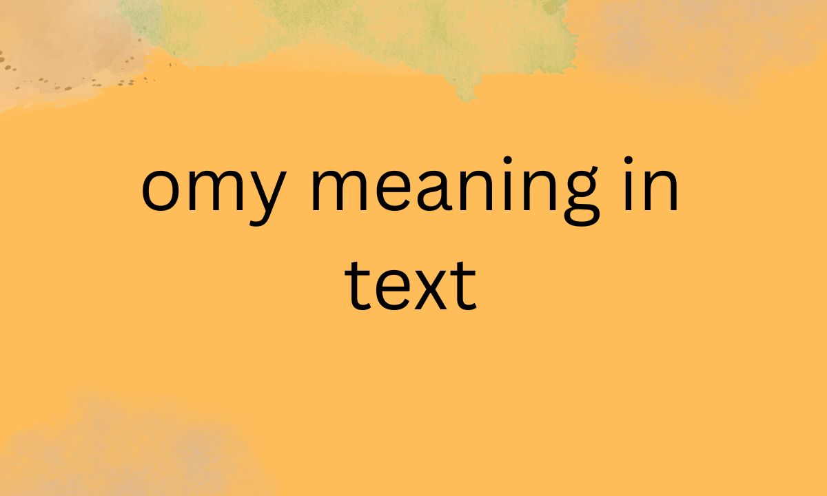 omy meaning in text
