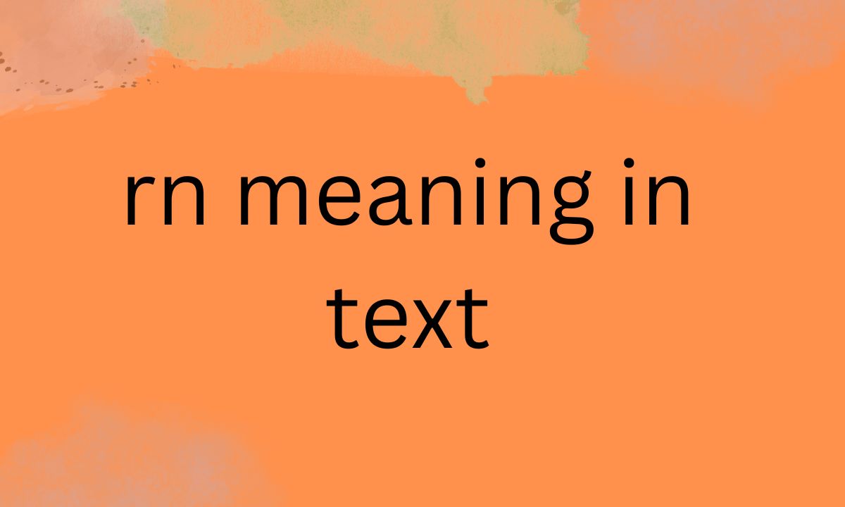 rn meaning in text