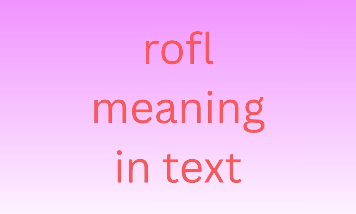 rofl meaning in text