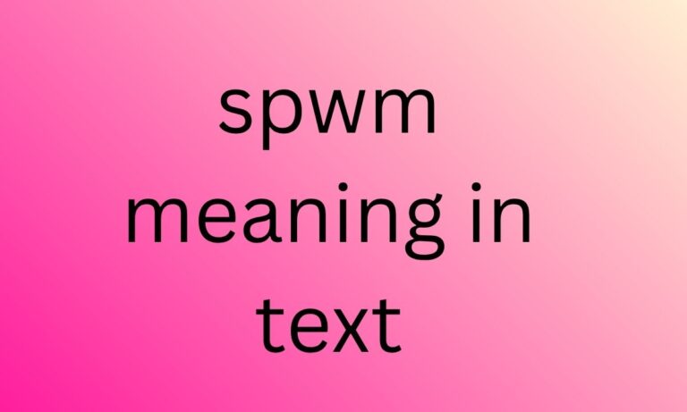 spwm meaning in text