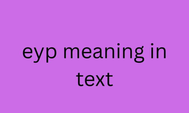 eyp meaning in text