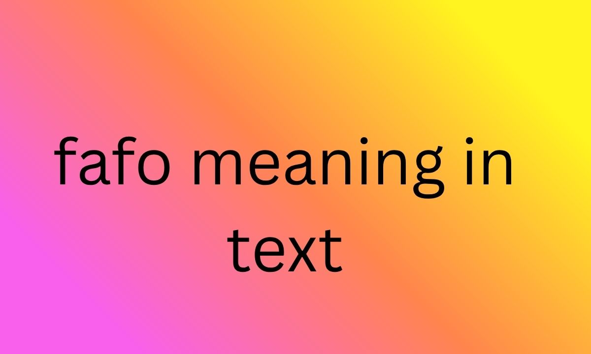 fafo meaning in text
