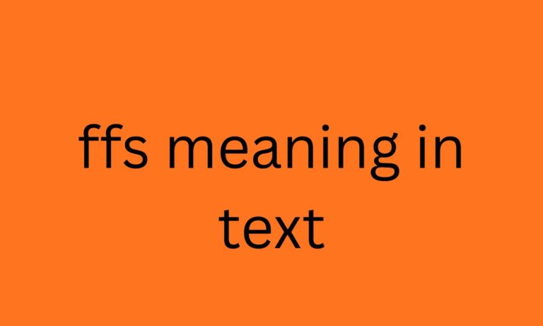 ffs meaning in text