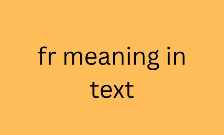 fr meaning in text
