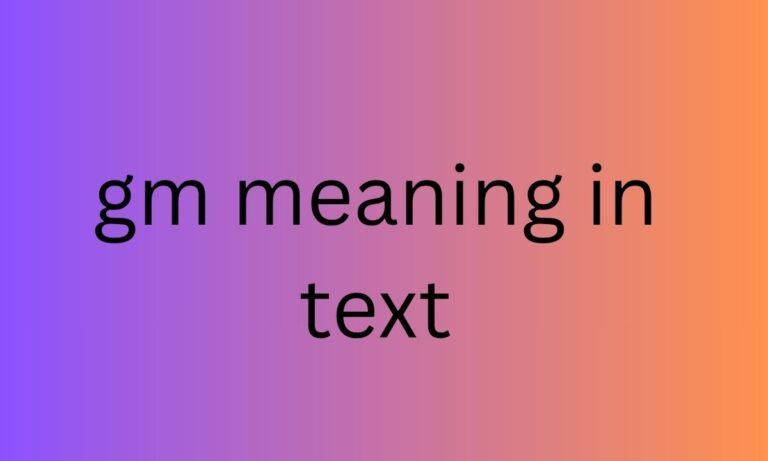 gm meaning in text