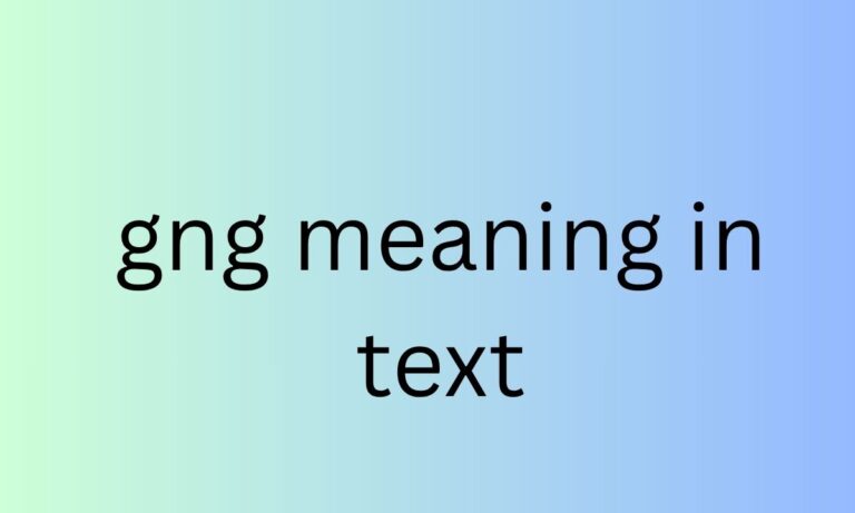 gng meaning in text