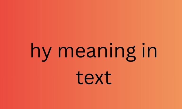 hy meaning in text