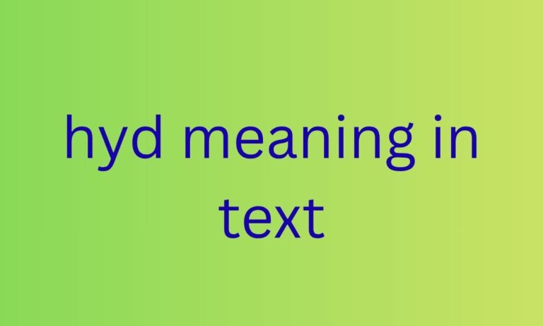 hyd meaning in text