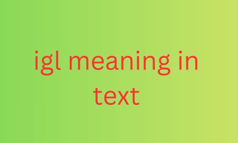 igl meaning in text