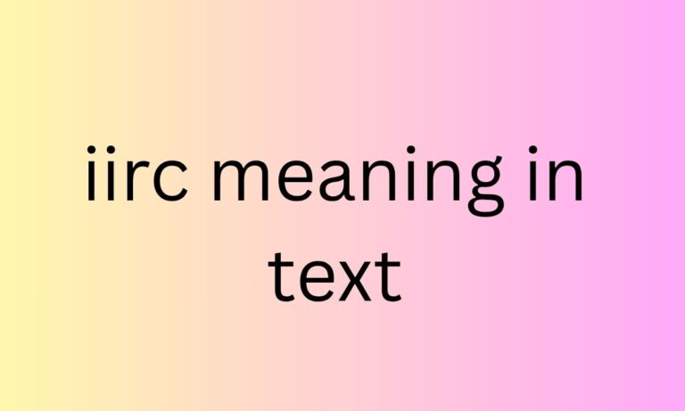 iirc meaning in text