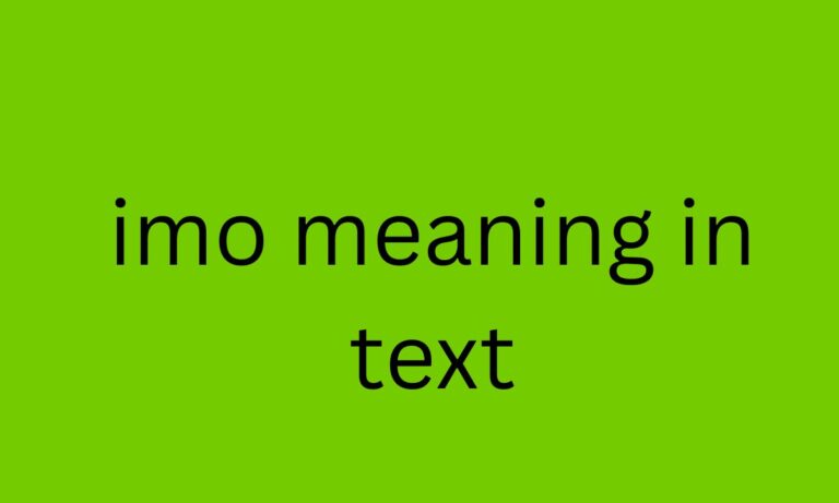 imo meaning in text
