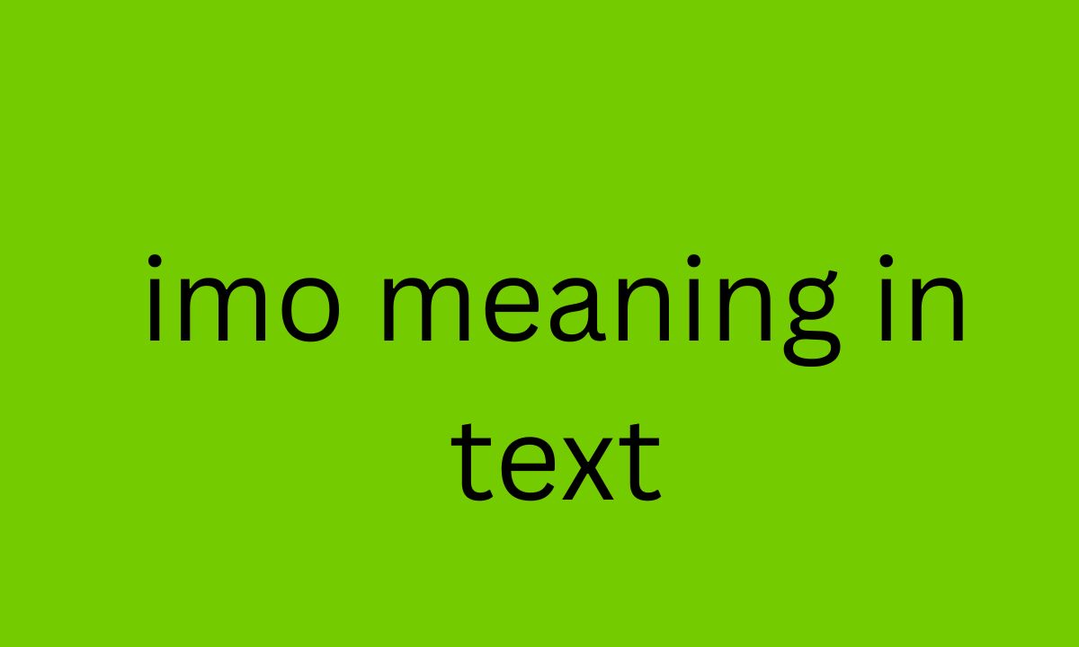 imo meaning in text