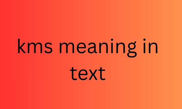 kms meaning in text