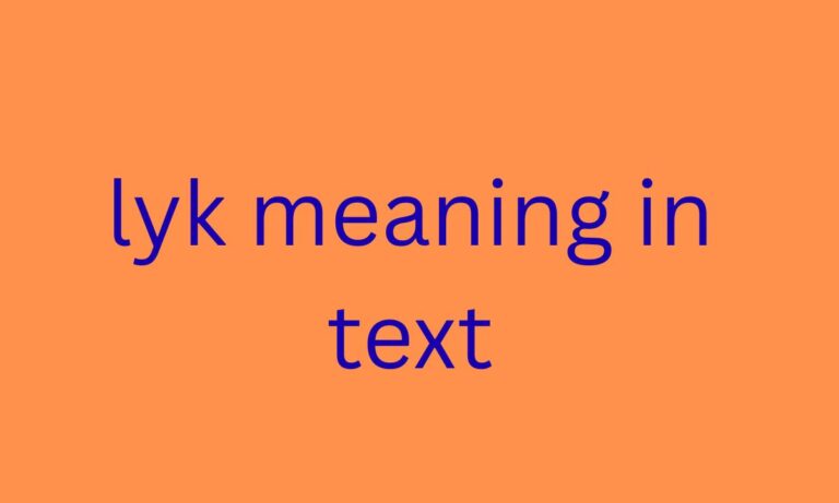 lyk meaning in text