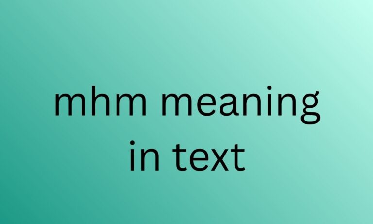 mhm meaning in text