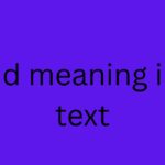 nd meaning in text