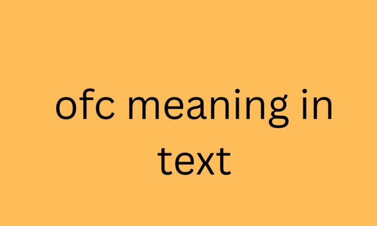 ofc meaning in text