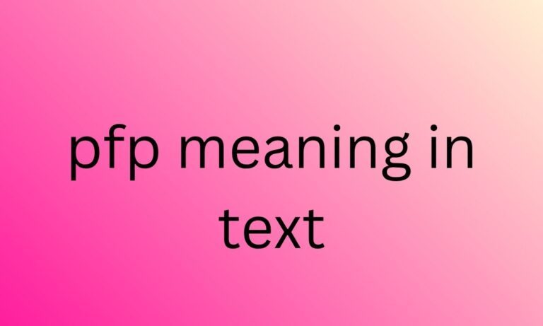 pfp meaning in text