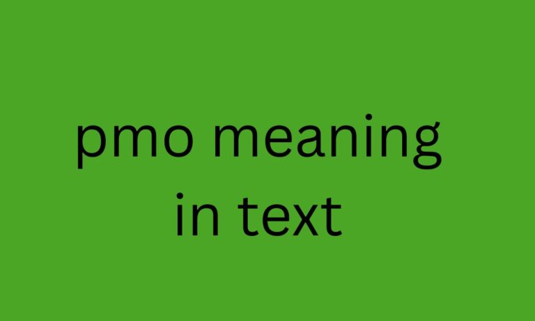 pmo meaning in text