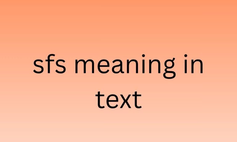 sfs meaning in text