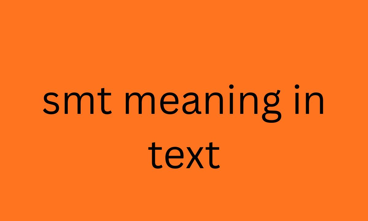 smt meaning in text