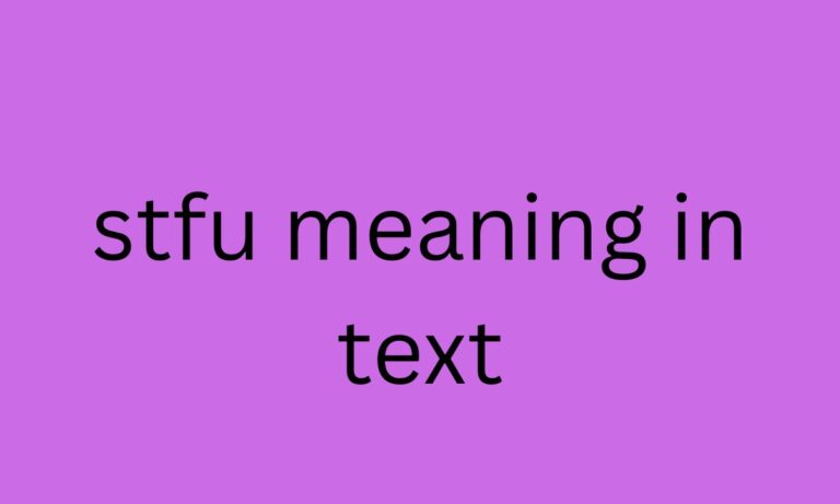 stfu meaning in text