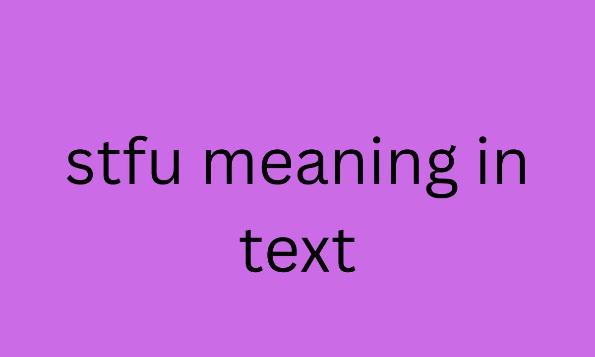 stfu meaning in text