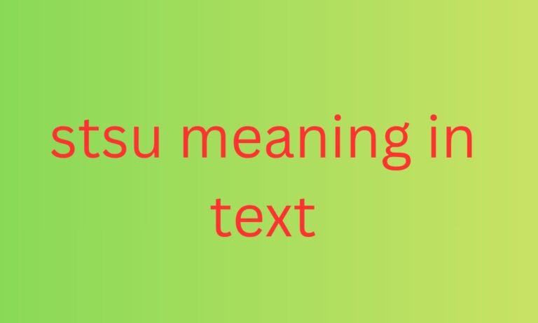 stsu meaning in text