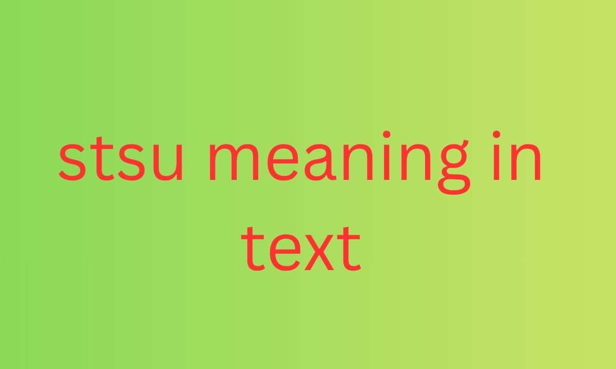 stsu meaning in text