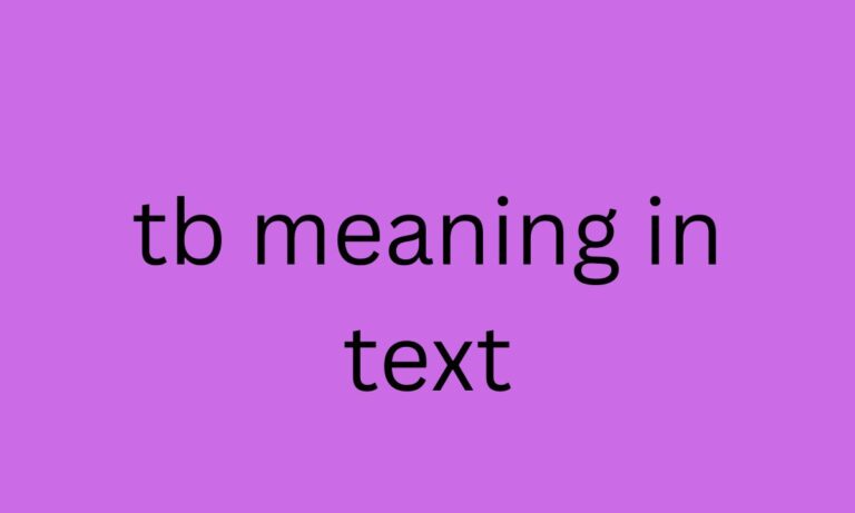 tb meaning in text