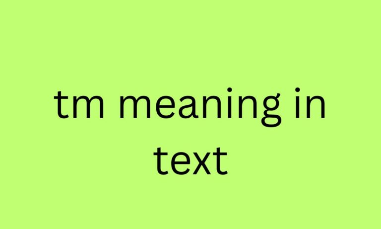 tm meaning in text