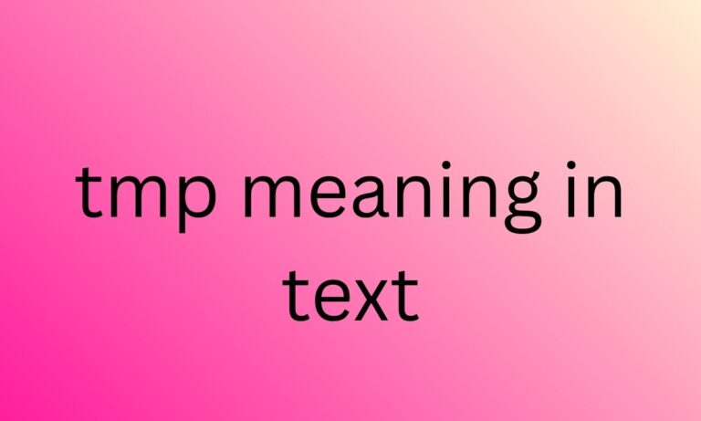 tmp meaning in text