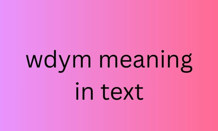 wdym meaning in text