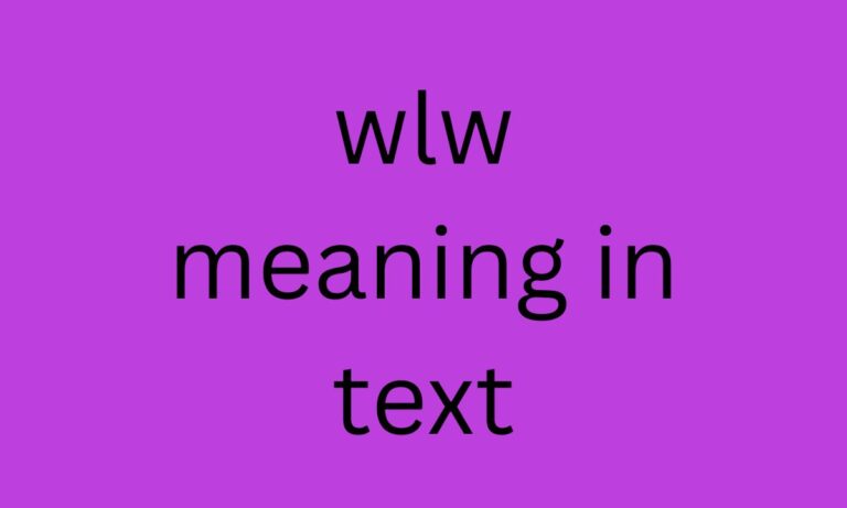 wlw meaning in text