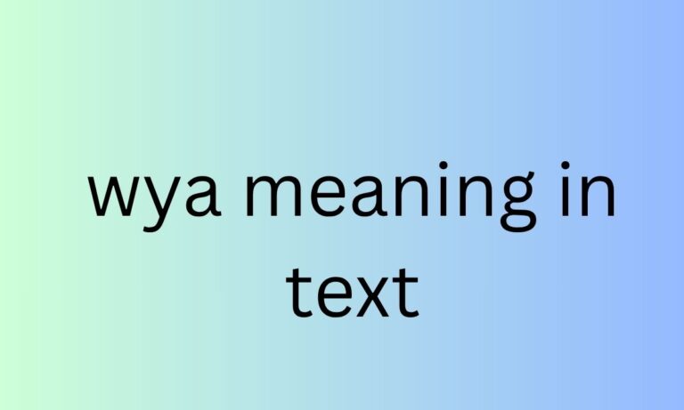wya meaning in text