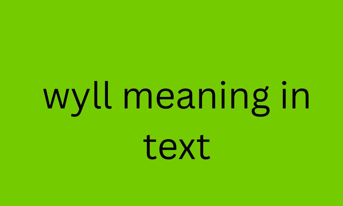 wyll meaning in text
